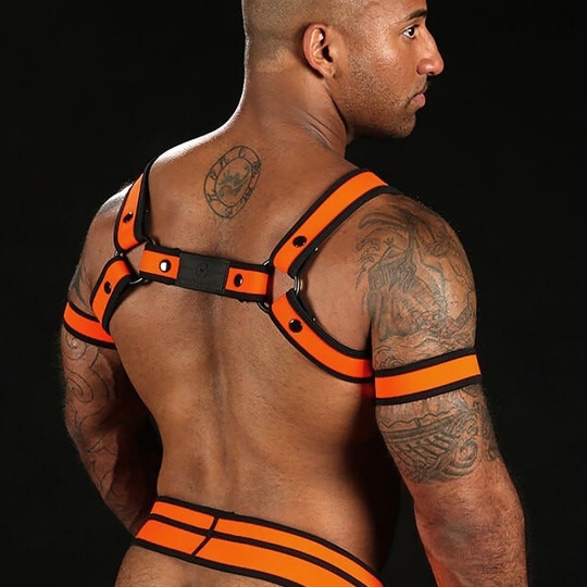Neo Bold Bulldog Harness Naranja Mr-S-Leather 28832