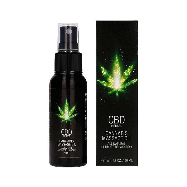 CBD Cannabis Massage Oil - 50 ml Shots 34598