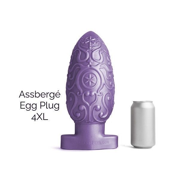 ASSBERGE Egg Butt Plug 4XL Purple Hankeys Toys 35057