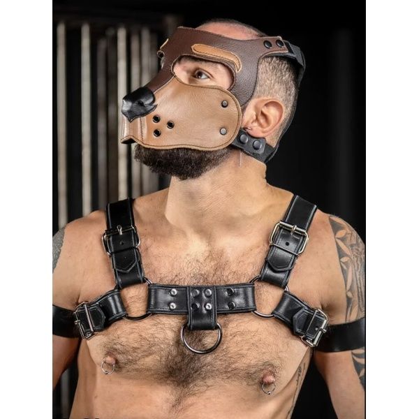 Bone Hound Puppy Muzzle - Brown Mr-S-Leather 37100