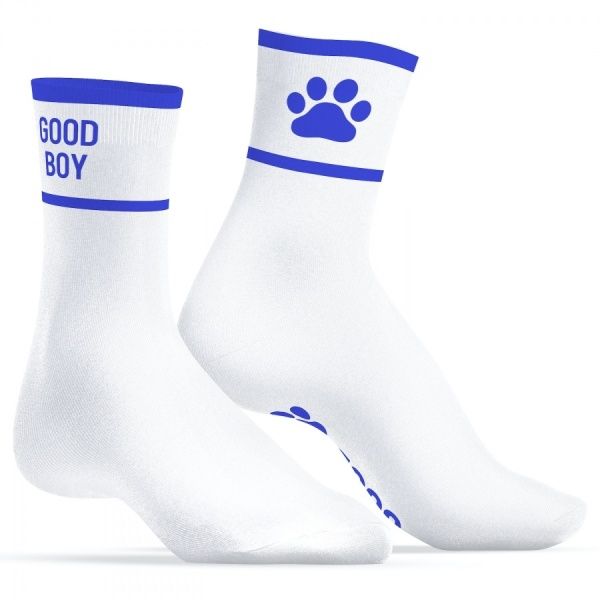 Good Boy Socken Weiß-Blau Kinky Puppy 37473