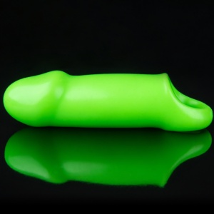 Smooth Thick Stretchy Penis Sheath - Glow in the Dark Ouch! 41152